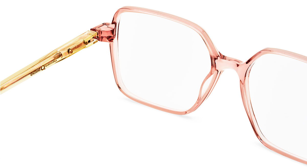 Das Bild zeigt die Korrektionsbrille ACROPO PKYW von der Marke Etnia Barcelona in rosa.